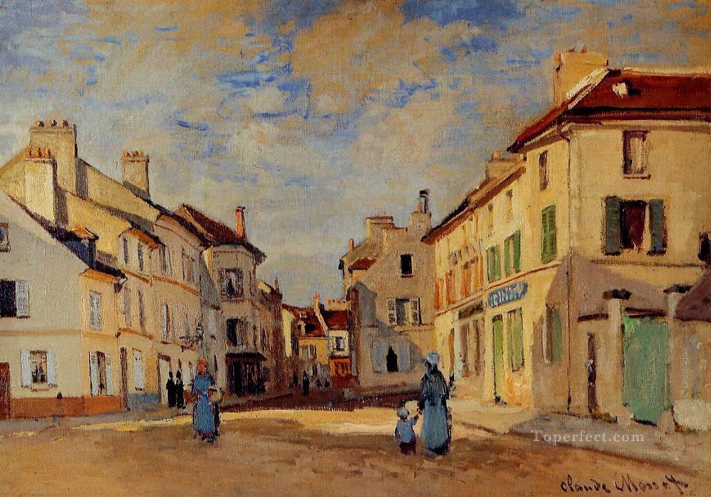 The Old Rue de la Chaussee Argenteuil II Claude Monet Oil Paintings